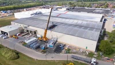 Large parts of the MMC — including air handling units and other key equipment — being delivered and installed